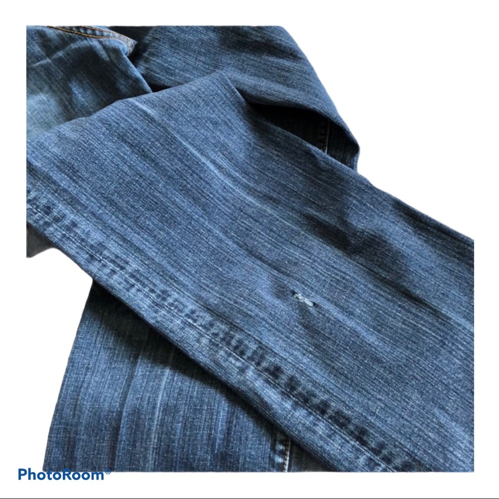 Desert Revival Seven 7 striated Premium Boot Cut Jeans Cotton Blend Size 10 - Picture 7 of 8